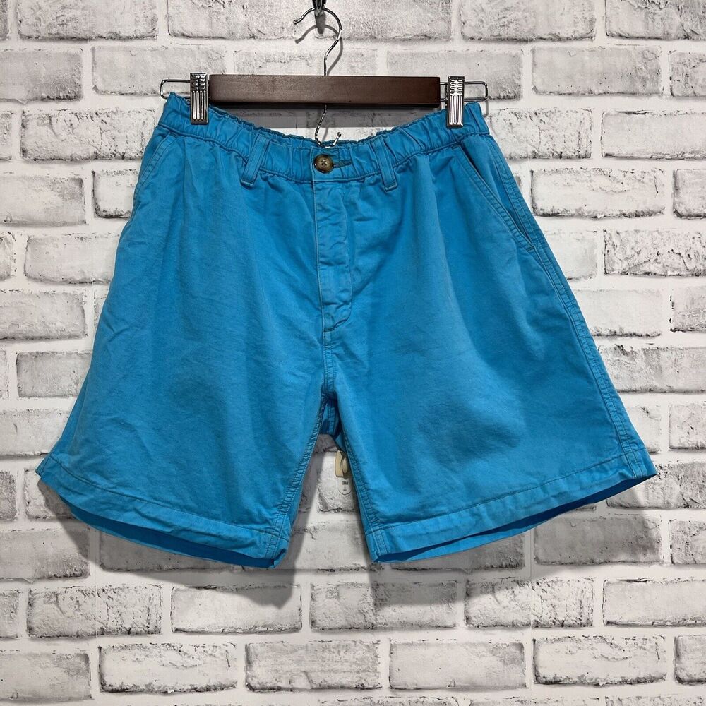 Chubbies Shorts Mens Medium Blue 7" Elastic Waist Cotton